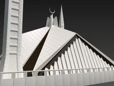Faisal Mosque 3D model