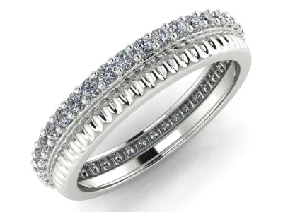 light weight gold diamond rings-C111116SKCH2026012-wt-0-5 3D print model