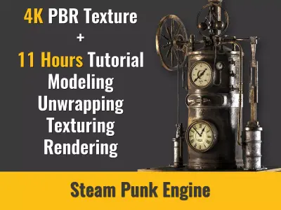 Steampunk Engine 3D model