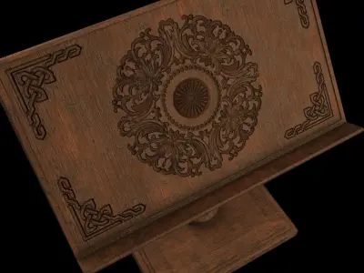 Book stand  Low-poly 3D model