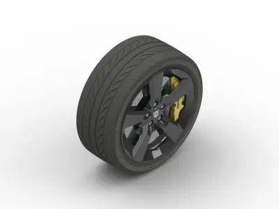 wheel car 3D model