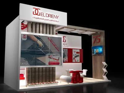 Booth Exhibition Stand a201 3D model
