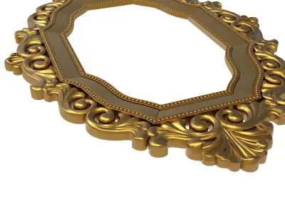 carved frame 3D model 43