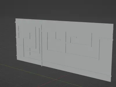 Weird Wall  Free 3D model