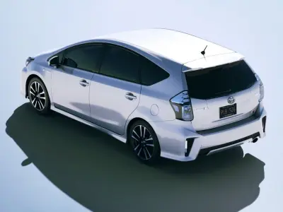 Toyota Prius Alpha GR Sport 2020 3D model