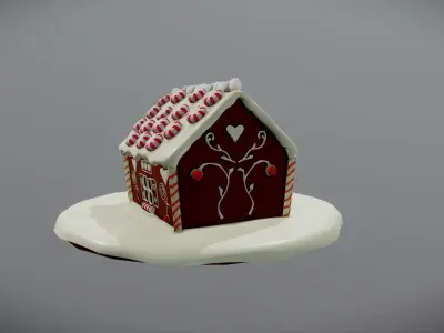 HouseCake Cartoon Free low-poly 3D model
