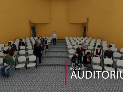 Training Center METRO RAIL Depot Building 3D model