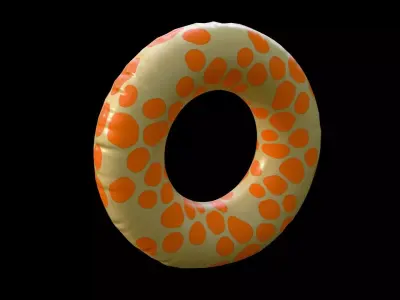 Swim Ring Low-poly 3D model