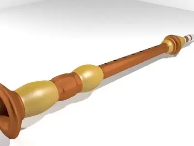 Musical Instrument Serunai 3D model