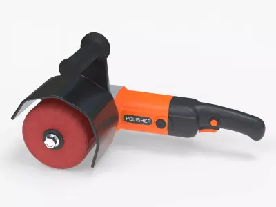 Burnishing Polishing Machine Low-poly 3D model