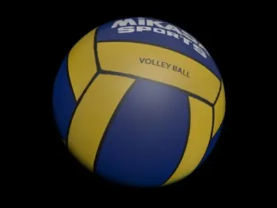 volley ball Low-poly 3D model