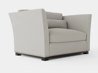 Madison loveseat sand Low-poly 3D model