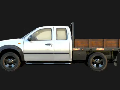 Chevrolet Car 3D Model Quality Realistic Rendered With Textured Low-poly 3D model