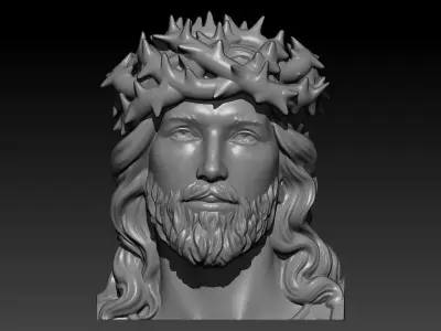 Jesus Head Pendant 3D print model purchase