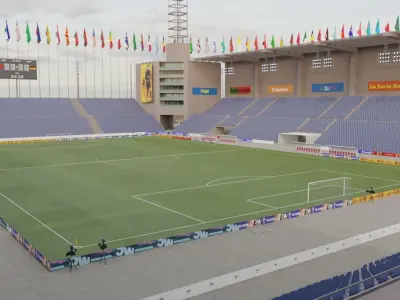 Stadium soccer Low-poly 3D model