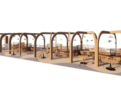 Food Court 1 3D model