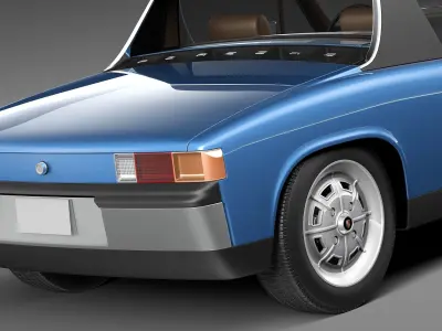 Porsche 914 1969-1976 3D model