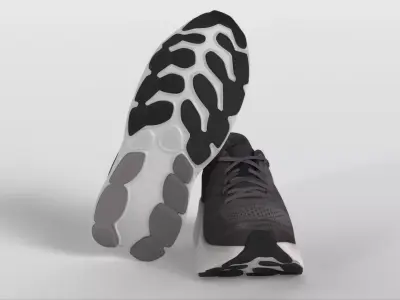 New Balance Fresh Foam X More V4 Running Shoes Low-poly 3D model