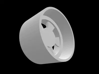 American Racing Torque Thrust D scalable and printable rims 3D print model