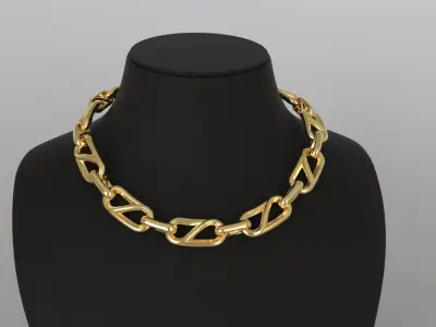 Oval Slot Chain Link Hermes 3D print model