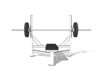 Bench Press Bench 3D model