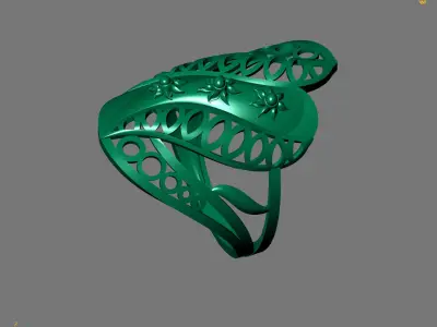 Women Plain Ring Ready STL Models Womens Ring 3d models 3D print model 27