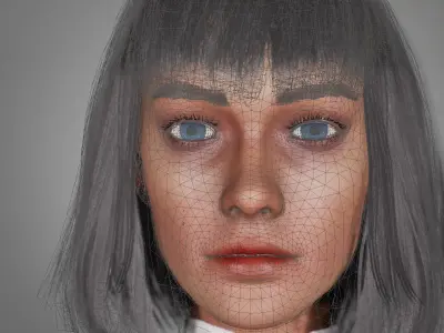 Character Scarth Low-poly 3D model