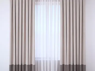 Set 112 Curtains 3D model