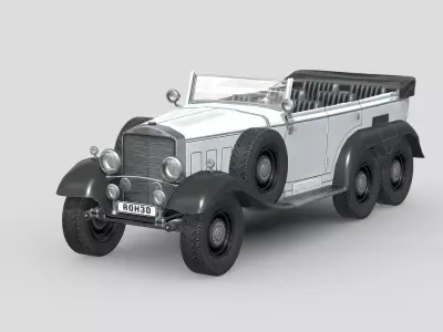 MercedesBenz W31 Type G4 1939 Low-poly 3D model