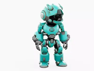 ROBO ZERO-H  Rigged for Unreal Engine - Unity - MIXAMO 3D model