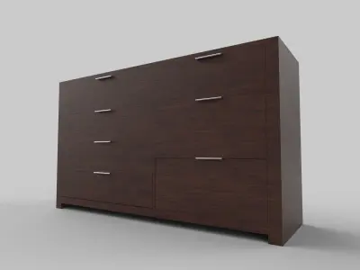 Cabinate  Low-poly 3D model