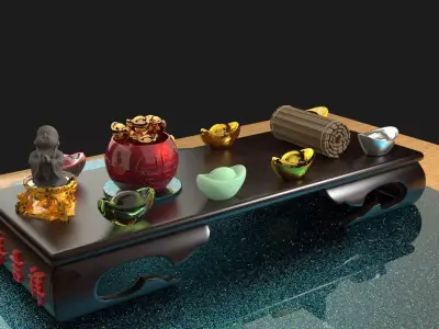 Chinese monk kid   3D model