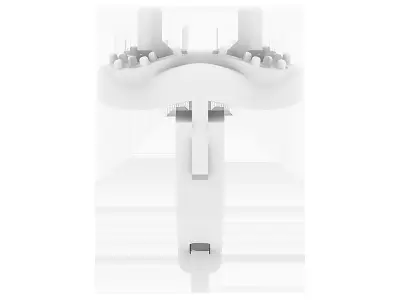 Earring with oval and diamonds  3D print model