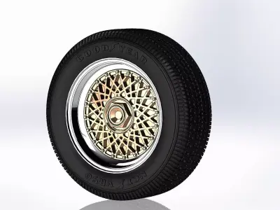 Wheel BBS RS 16inch for scale model 3D print model