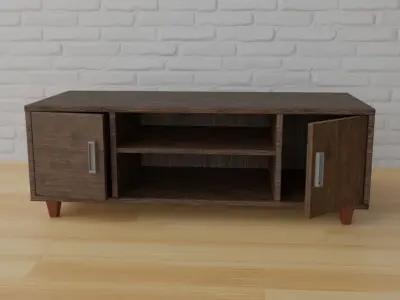 tv stand design 3D model