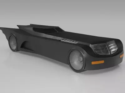Batman Animated series Batmobile 3D model
