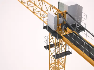 Tower Crane Liebherr EC-B 3D model