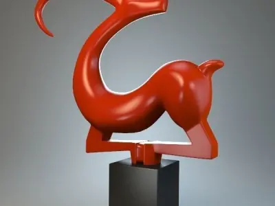 Sculpture Capricorn 2 P 3D print model