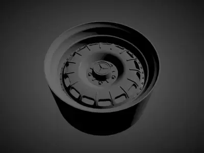 MERCEDES BENZ BAROQUE BAROCK scalable and printable rims 3D print model