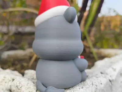 Christmas Special - Cute little Hippo 3D print model