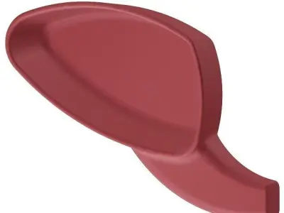 Plastic Car Mirror Cover 3D model