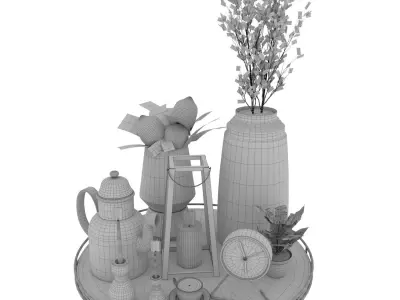 decoration 72 Low-poly 3D model