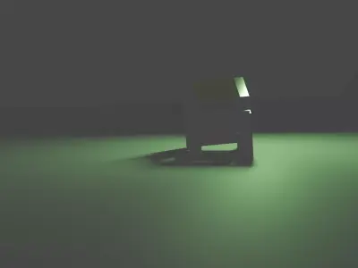 Glass Shader Small Dining Table 3D print model