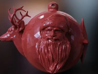 CHRISTMAS BALL 3D print model shop