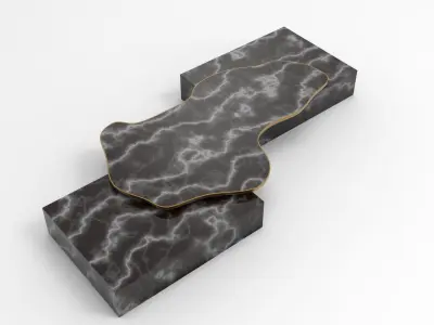 Navarra Center Table Low-poly 3D model