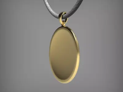 Amulet pendant with a spiral 3D print model