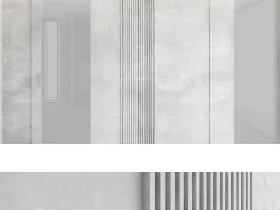 Decorative wall panel set 39 3D model