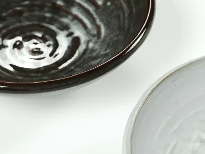 Madam Stoltz - bowl set - green white black 3D model