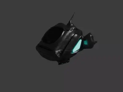 Small spaceship Free low-poly 3D model