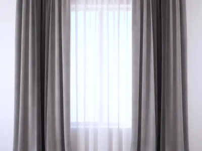 Set 98 Curtains 3D model